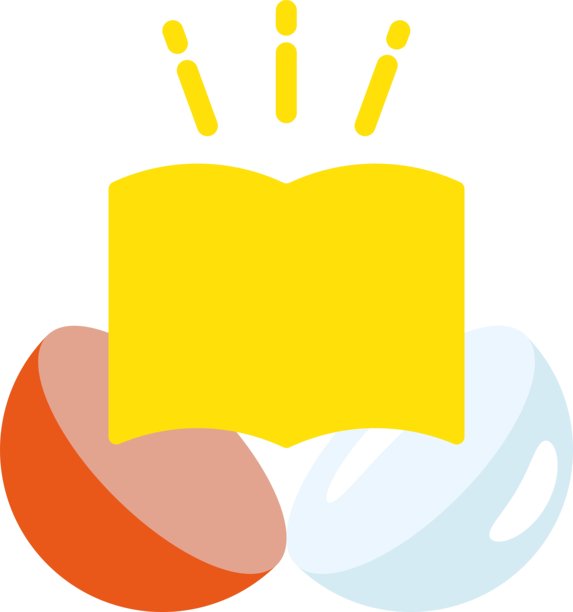 知识胶囊：书籍和扭蛋图标/插图素材（矢量插图）图片下载