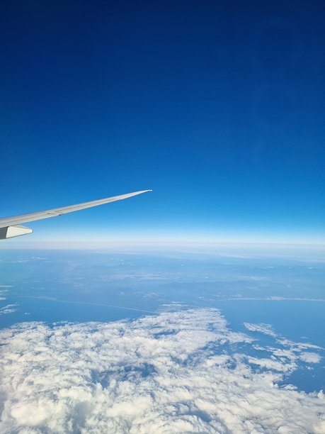 飞机上的天空照片图片下载