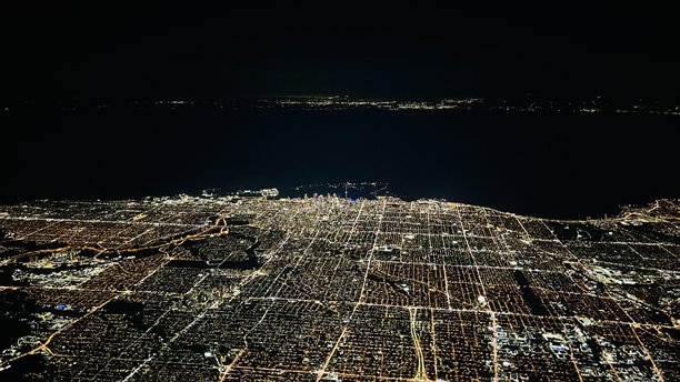 多伦多夜景的航拍照片图片下载
