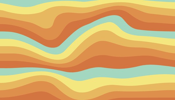 动态波浪的抽象背景。复古风格的时尚矢量插图图片下载