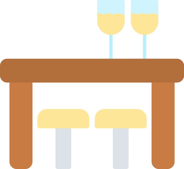 酒吧柜台图标图片下载