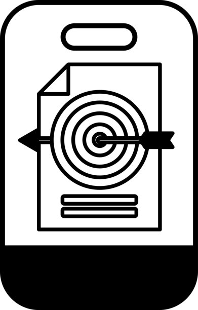 一张黑白照片，展示了一部手机和一张上面有靶子的纸。图片下载