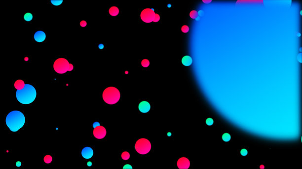 可循环的彩色粒子 4K 股票照片图片下载