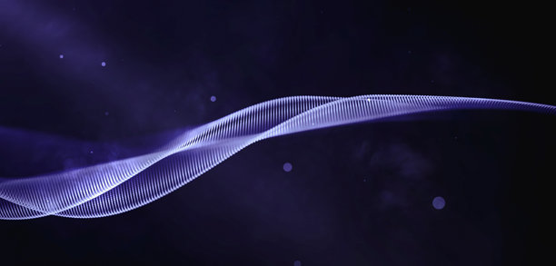 4K Adobe After Effects 背景照片插图。现代背景的优质设计。带有流动蓝色线条的抽象设计。图片下载