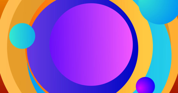 动态形状移动的抽象圆圈，配有时尚多彩的背景。动画复古风格的创意装饰产品发布促销背景，适用于广告化妆品和健康护理。健康护肤霜海报飞行。图片下载