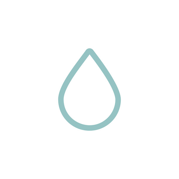 水滴矢量图标，孤立的平面图标。天气标志图片下载