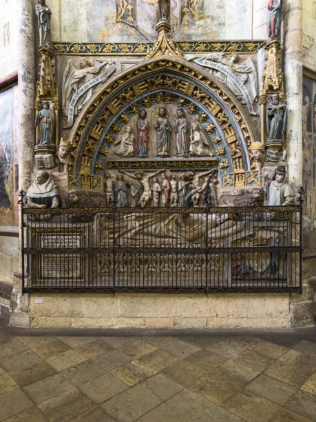 莱昂大教堂，哥特式风格 - 股票照片图片下载