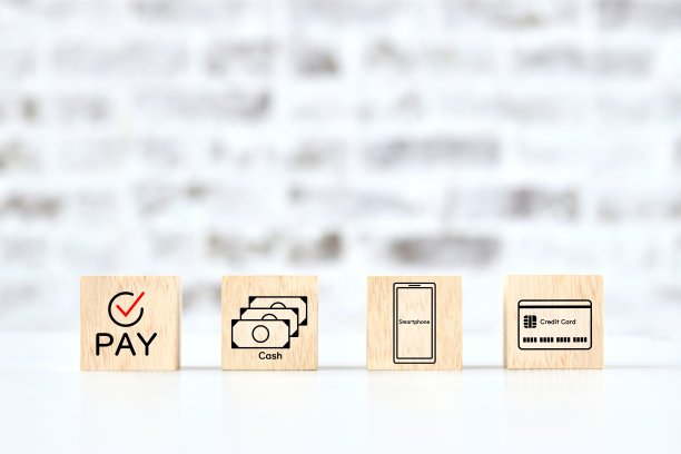 一张展示各种支付方式图标的积木图片图片下载