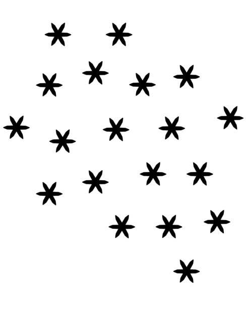 下雪了，天气现象标志，雪花 - 矢量剪影图片。图片下载