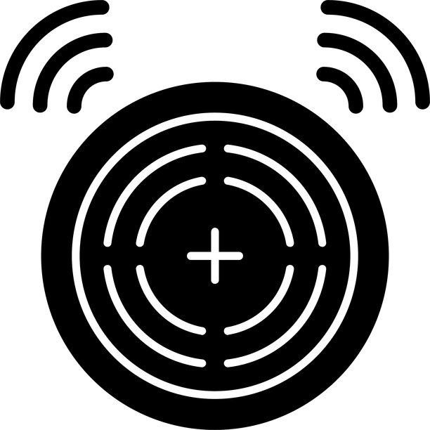 烟雾报警器图标设计（图形风格）图片下载