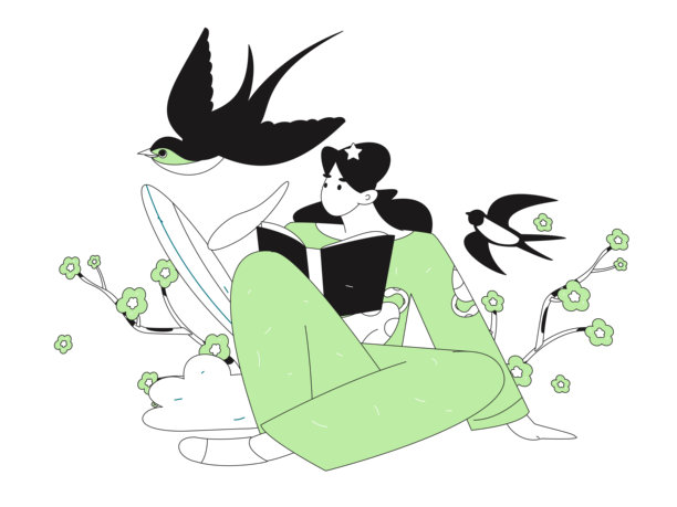 24节气：立春、雨水、惊蛰、春风、清明节、谷雨，扁平化角色矢量概念操作手绘插图图片下载