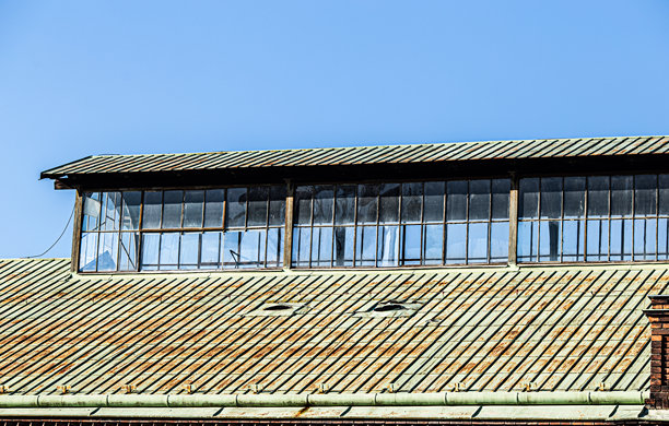 捷克建筑，捷克共和国旧工厂的照片，废弃工厂的照片图片下载