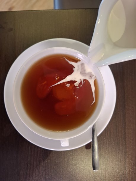 茶序列图片 #1 中的咖啡奶油图片下载