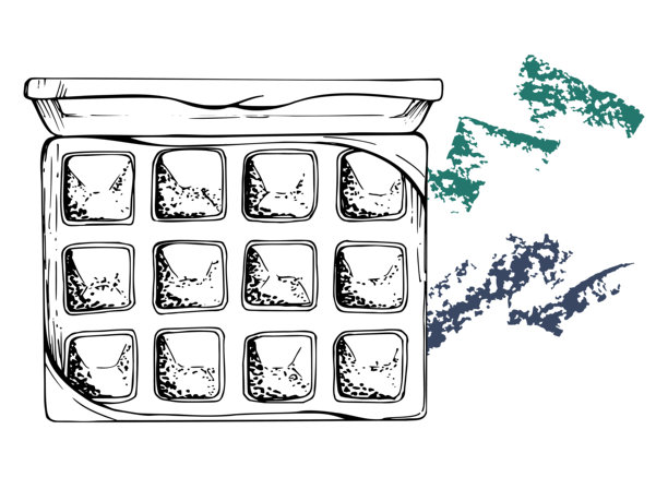 眼影、粉状口红化妆盘盒，色彩涂抹。孤立构图，线条矢量素描，手绘墨水。美容院插图，包装，化妆品商店图片下载