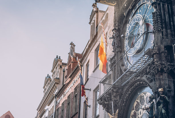 捷克共和国布拉格城市照片，市场广场照片，布拉格查理大桥，布拉格城市全景照片，布拉格街道，布拉格的钟，布拉格的桥。图片下载