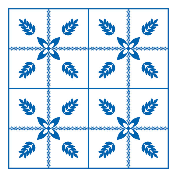 陶瓷瓷砖图案矢量，瓷器背景，蓝白色花卉无缝，复古瓷砖，装饰性达玛斯克壁纸，摩洛哥瓷砖，西班牙餐具，葡萄牙装饰，陶器印花。图片下载