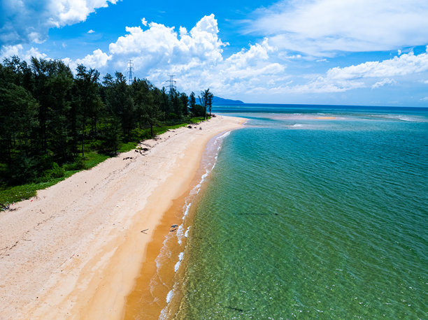 海面鸟瞰图，波浪水面纹理的鸟瞰照片，夏季海洋背景，美丽自然的惊人海景背景图片下载