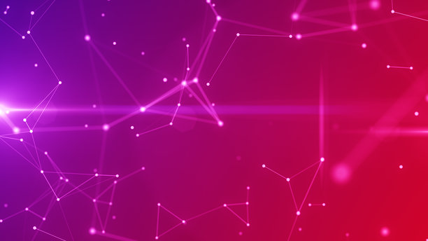 明亮的蓝色抽象几何科技运动波浪六边形背景 4K 股票照片图片下载