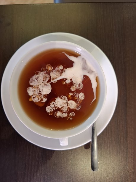 茶序列图片#5中的咖啡奶油图片下载