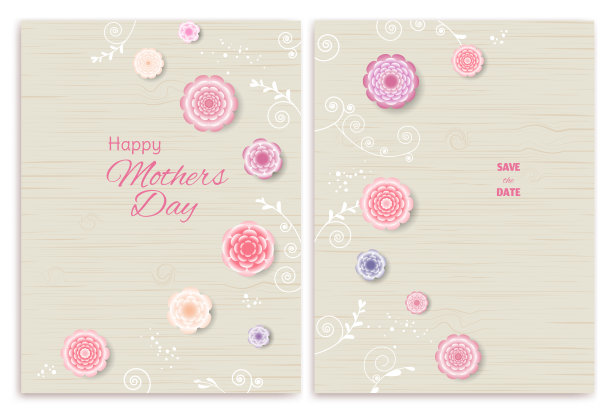 花卉。花卉背景。母亲节。祝贺。边框。叶子。矢量图案。3D。玫瑰花环。花束。立体花朵。茎。粉色。图形。玫瑰图案。图片下载