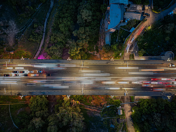 城市夜景航拍照片图片下载