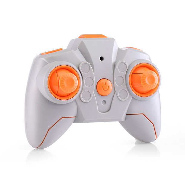 白色背景上的灰色玩具车或四旋翼遥控器。遥控车的操纵杆。图片下载