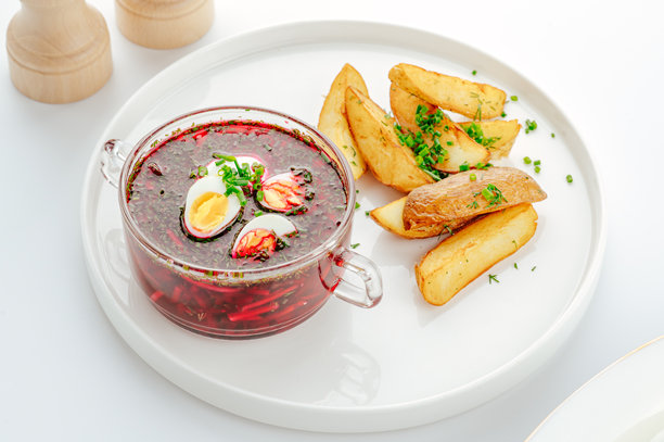 白色背景上的餐厅美食。菜单照片。图片下载