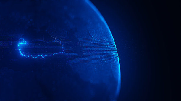 4K技术网络世界地图照片图片下载