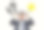 商人在压力中工作，躲在笔记本电脑下，背景有感叹号、问号和黄色灯泡的矢量图。犹豫不决，创意概念。图片下载