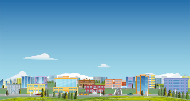 繁华都市的交通流动景观图片下载