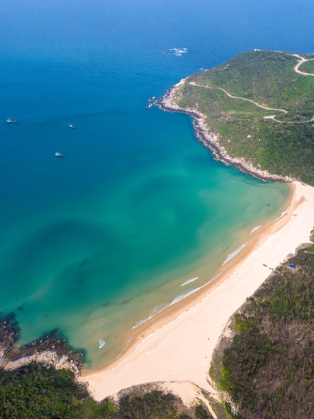 海南文昌的石头公园航拍照片图片下载