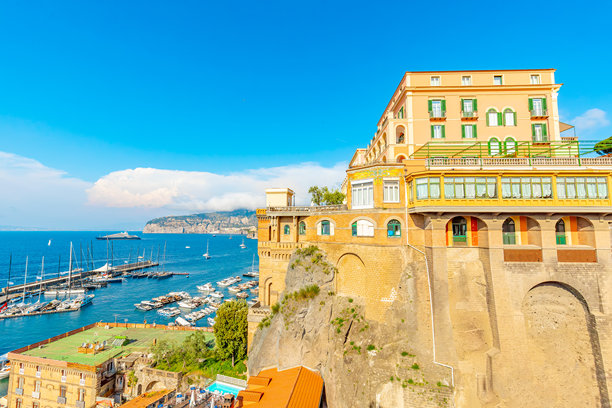 意大利索伦托城市天际线旅行照片图片下载