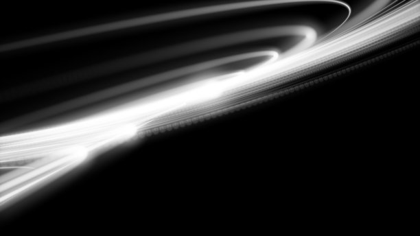 4K无缝循环的未来派粒子束流，数字数据流。动态图案与能量光束和光线。- 可循环 - 4K库存照片图片下载