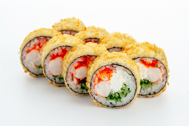 日本寿司卷。寿司酒吧菜单的照片图片下载