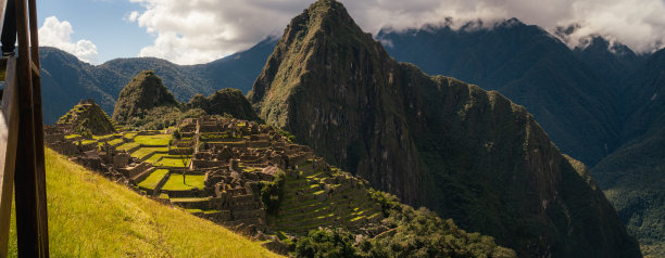 马丘比丘的照片，古代考古遗址和联合国教科文组织世界遗产。秘鲁旅行目的地和标志性景点的照片。图片下载