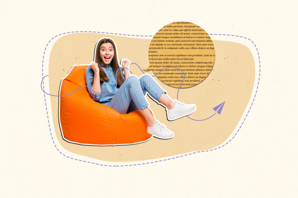 快乐女孩和男孩收到通知的创意照片拼贴，聊天对话图标和云端对话。图片下载