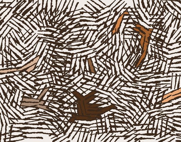 抽象绘制的背景，带有线条图案。手绘的棕色装饰性线条元素背景。适用于纺织品、面料、墙纸和包装纸的印刷。极简风格的时尚抽象图案。图片下载