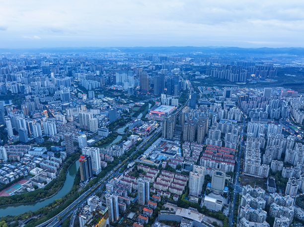 南宁中国夜景全景航拍照片图片下载