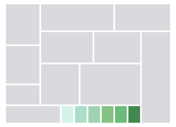 照片拼贴模板。相册品牌板，作品集图像集。情绪板背景。马赛克相框。画廊横幅。矢量插图。图片下载