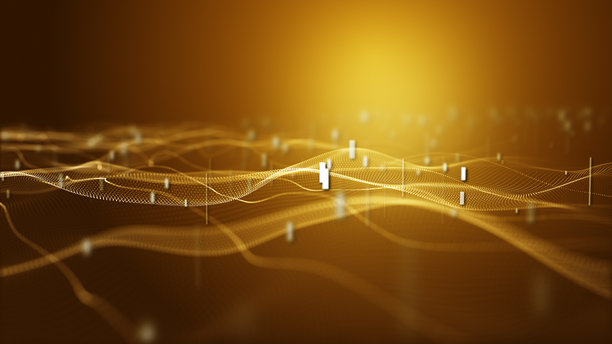 分析数字数据 - 蓝色版本，可循环 - 统计数据，金融图表，经济 - 4K库存照片图片下载