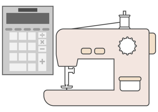 简单的缝纫机和计算器图标素材图片下载