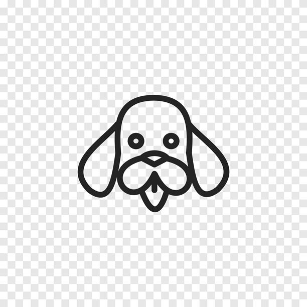 狗图标。矢量插图。图片下载