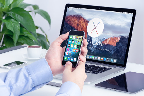 苹果iPhone和Macbook Pro，搭载OS X El Capitan图片下载