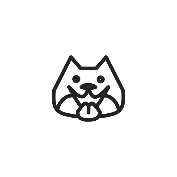 狗图标。矢量插图。图片下载