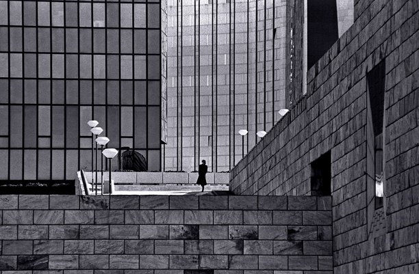 黑白建筑城市孤独郊区照片03_雅克·尚弗劳_巴黎_拉德芳斯图片下载