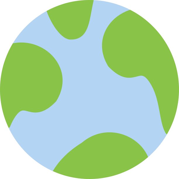 地球平面图标设计图片下载