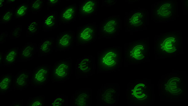 美元符号图标 粒子货币渐变 动态图形 4K库存照片图片下载