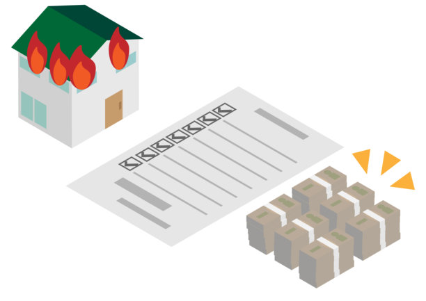 等距火灾保险图像素材图片下载