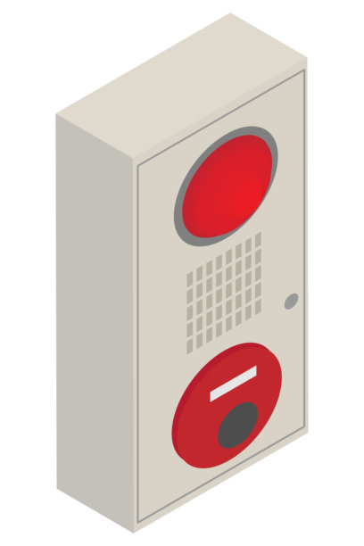 等距火警报警器图像素材图片下载