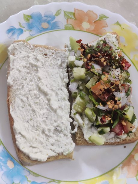 夏季莎莎三明治放在玻璃陶瓷盘上 - 股票照片图片下载